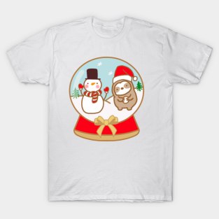 Cute Snow Globe Sloth T-Shirt